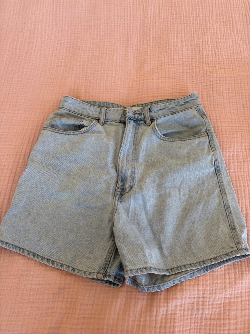 Zara Light Blue Denim Shorts